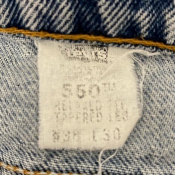 VINTAGE LEVIS 550 Orange Tab Relaxed Fit Tapered Leg Jean Size W38 L30 - Picture 14 of 16